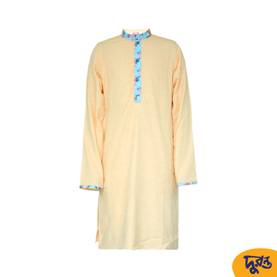 Peach Cotton Panjabi For 1.5 to 6 Years Boys
